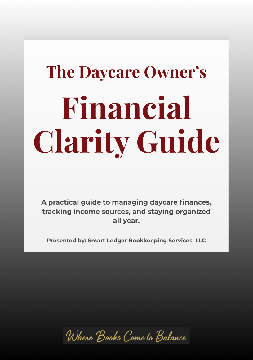 Free guide cover: The Daycare Owner's Financial Clarity Guide