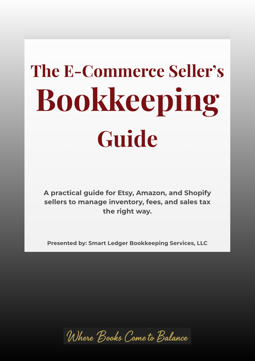 Free guide cover: The E-Commerce Seller's Bookkeeping Guide
