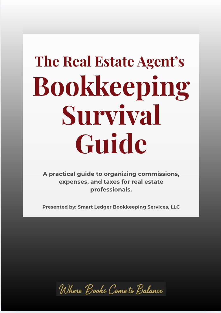 Free guide cover: The Real Estate Agent's Bookkeeping Survival Guide